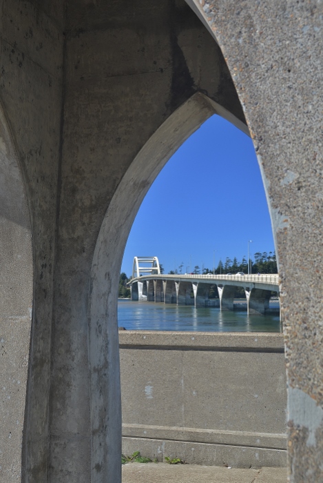the Alsea Bay Bridge in Waldport